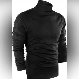 NWT Utopia Wear men’s Sz Medium classic Black Turtleneck